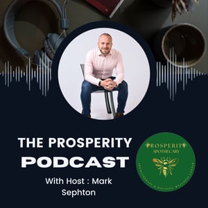 Dark Blue and White Simple Podcast Cover-8